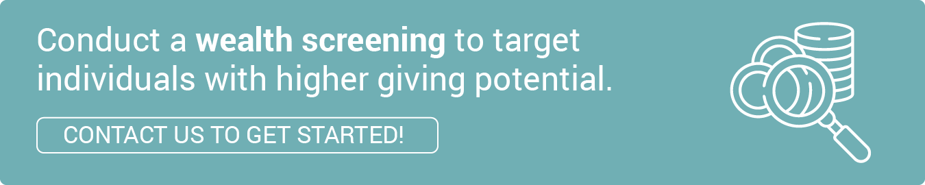 Click here to contact us so you can get started with a wealth screening.