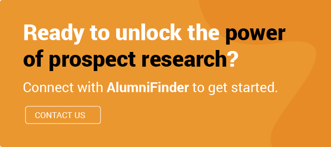 Ready to unlock the power of prospect research? Connect with AlumniFinder to get started.