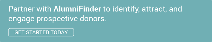 Click through to partner with AlumniFinder and identify, attract, and engage prospective donors through prospect research.